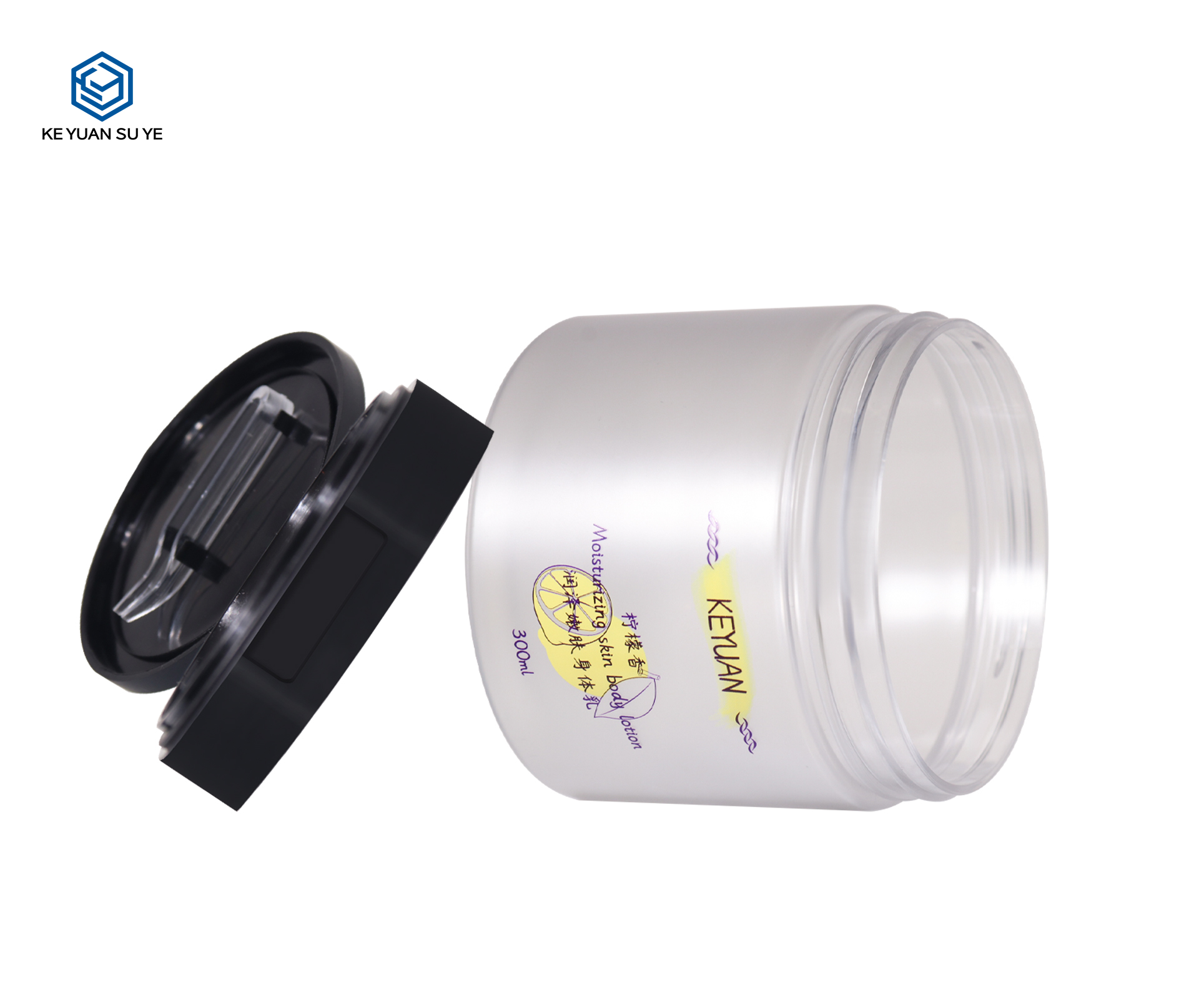 KY076 3PJ Luxury Empty Cosmetic Containers Small Cosmetic Plastic Jars with Lids And Tweezer