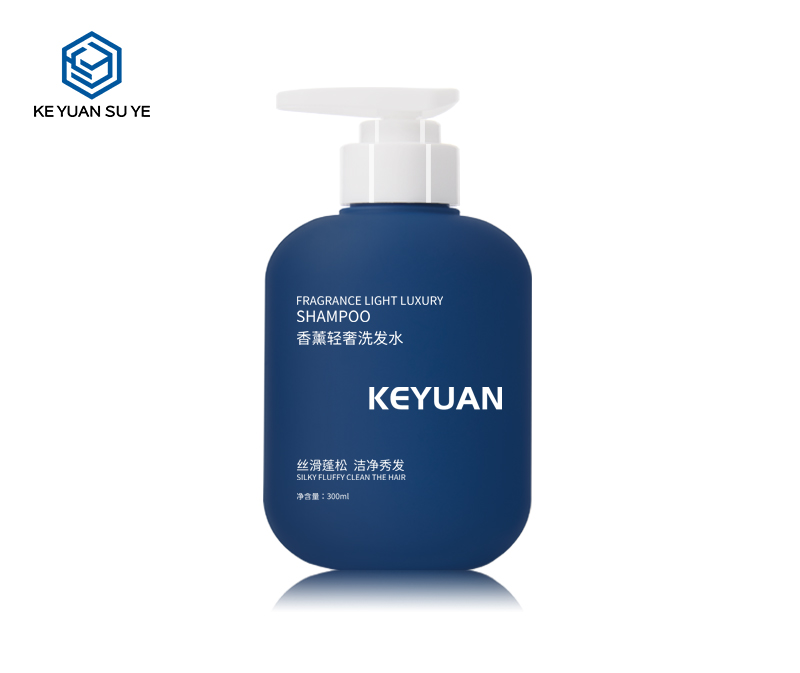 KY200 Empty Blue 300ml HDPE bottle for Shower Gel and Shampoo