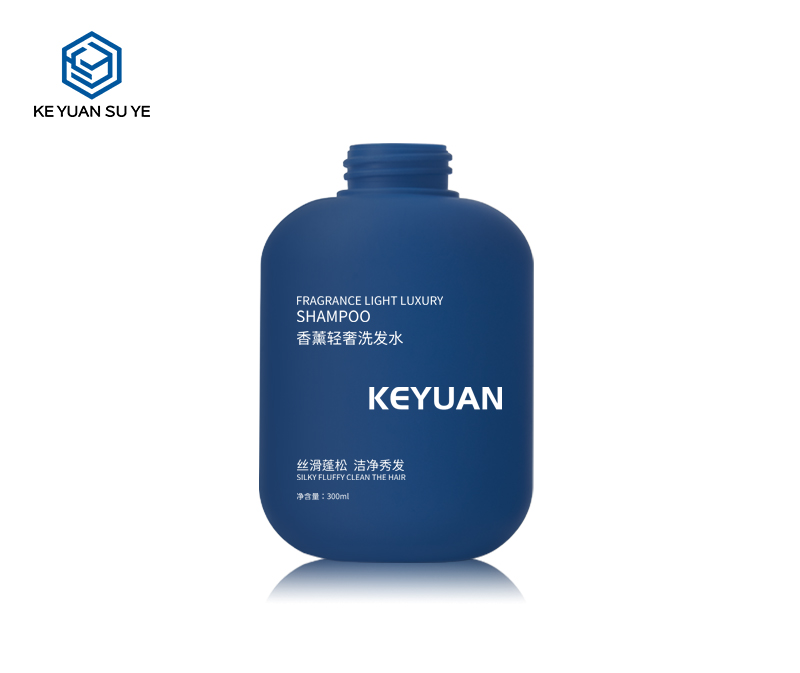 KY200 Empty Blue 300ml HDPE bottle for Shower Gel and Shampoo