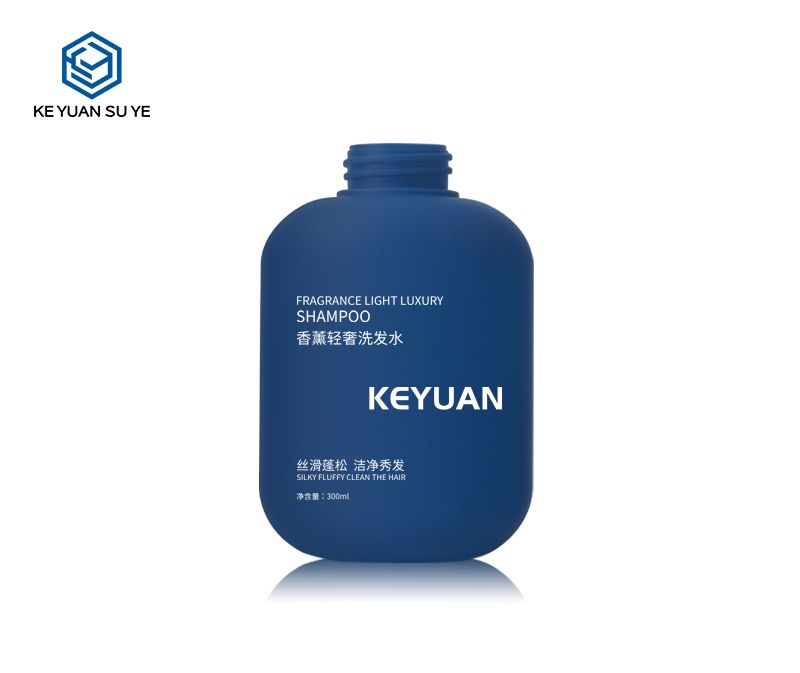 KY200 Empty Blue 300ml HDPE bottle for Shower Gel and Shampoo