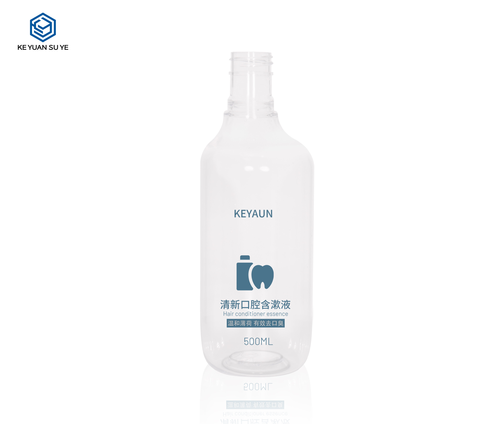 KY260 Factroy Hot Sale Household Hotel Cleaning Mouth Wash Bottles 500ml Plastic Bottle