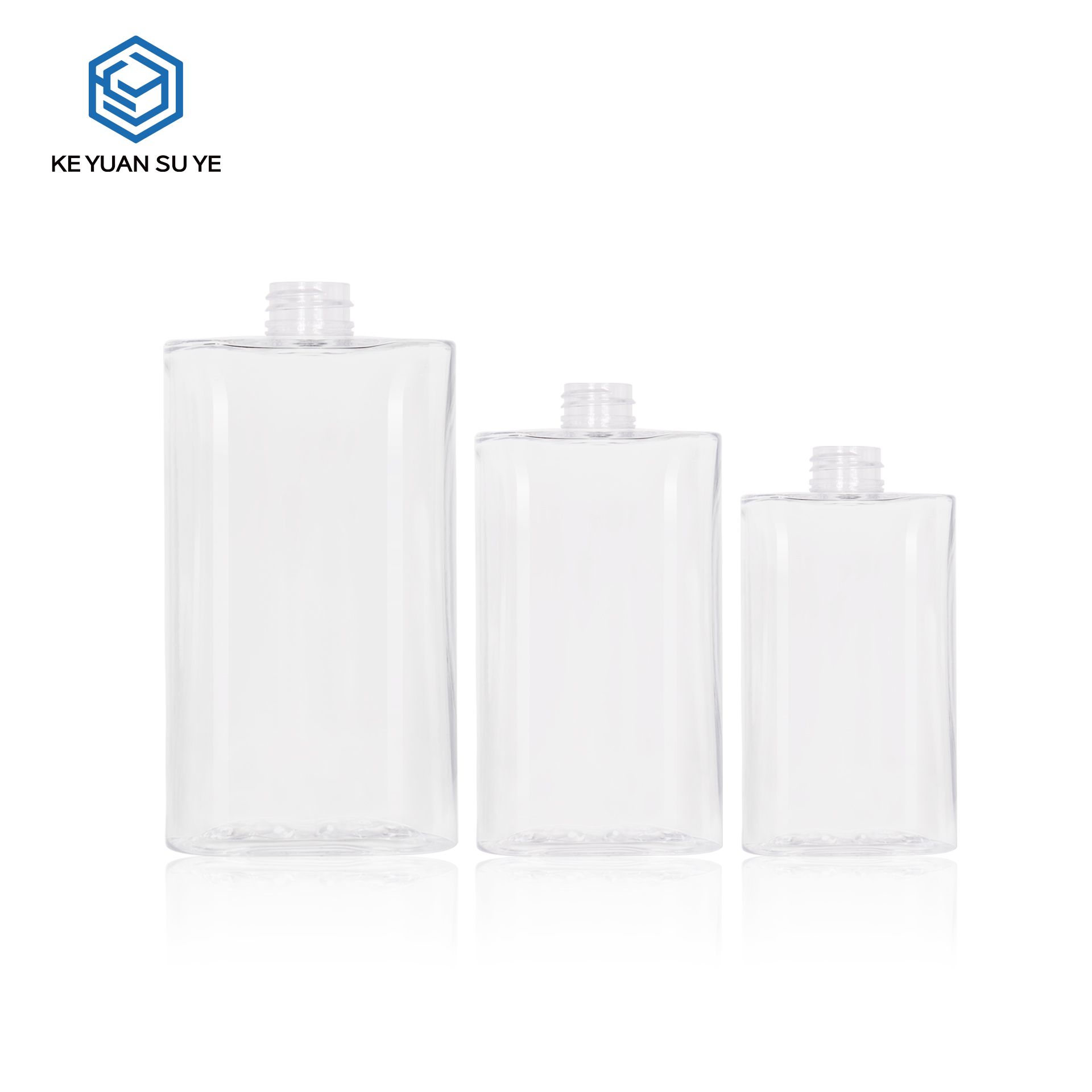 KY Clear PET Refillable Pump Bottles 200ml 300ml 500ml, Leak-Proof for Skincare & Personal Care