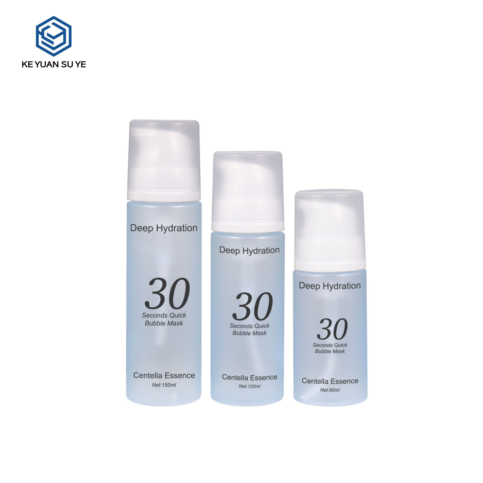KY746 Seconds QuickBubble Mask Plastic Bottle Double-wall PET 80ml 120ml 150mlmini