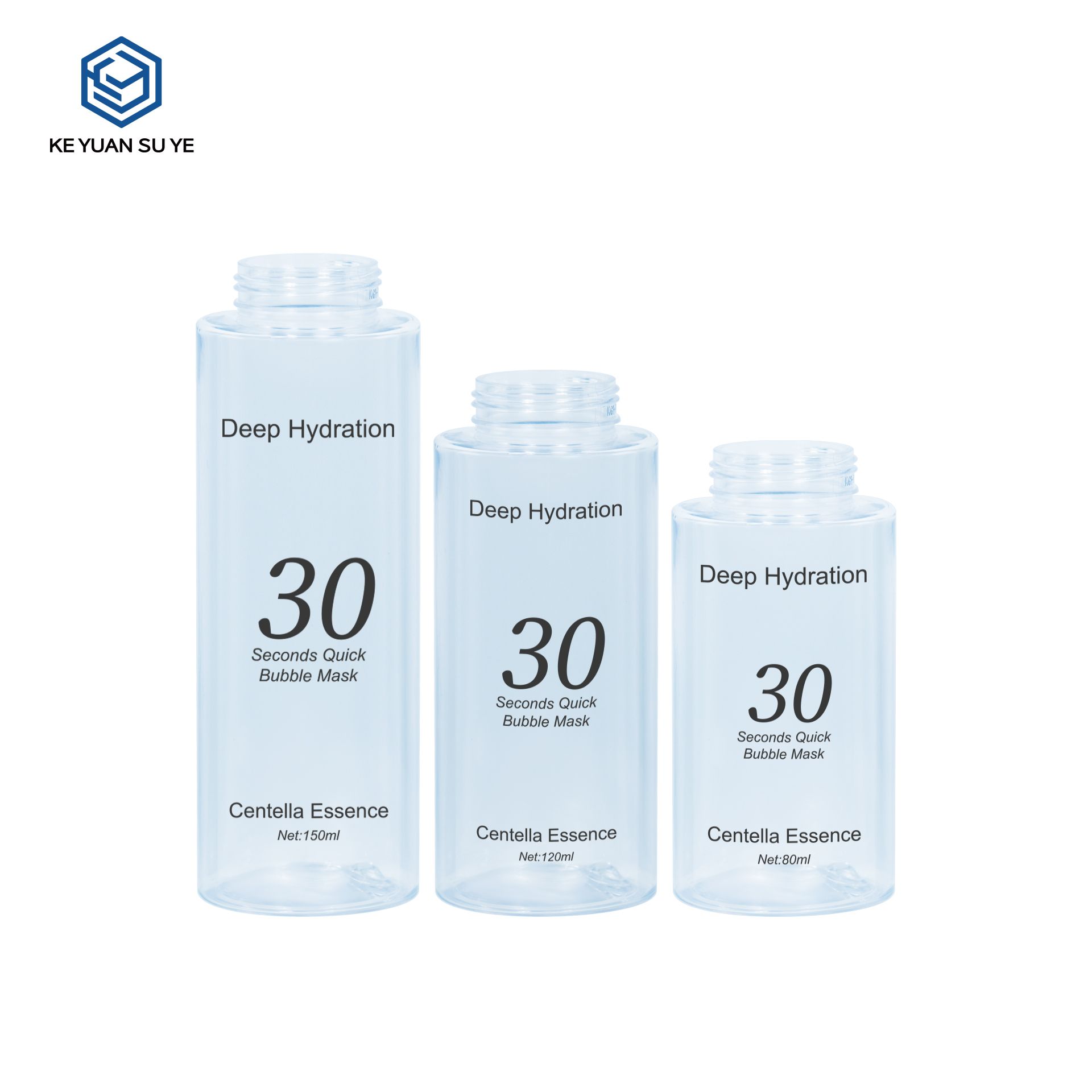 KY746 Seconds QuickBubble Mask Plastic Bottle Double-wall PET 80ml 120ml 150mlmini