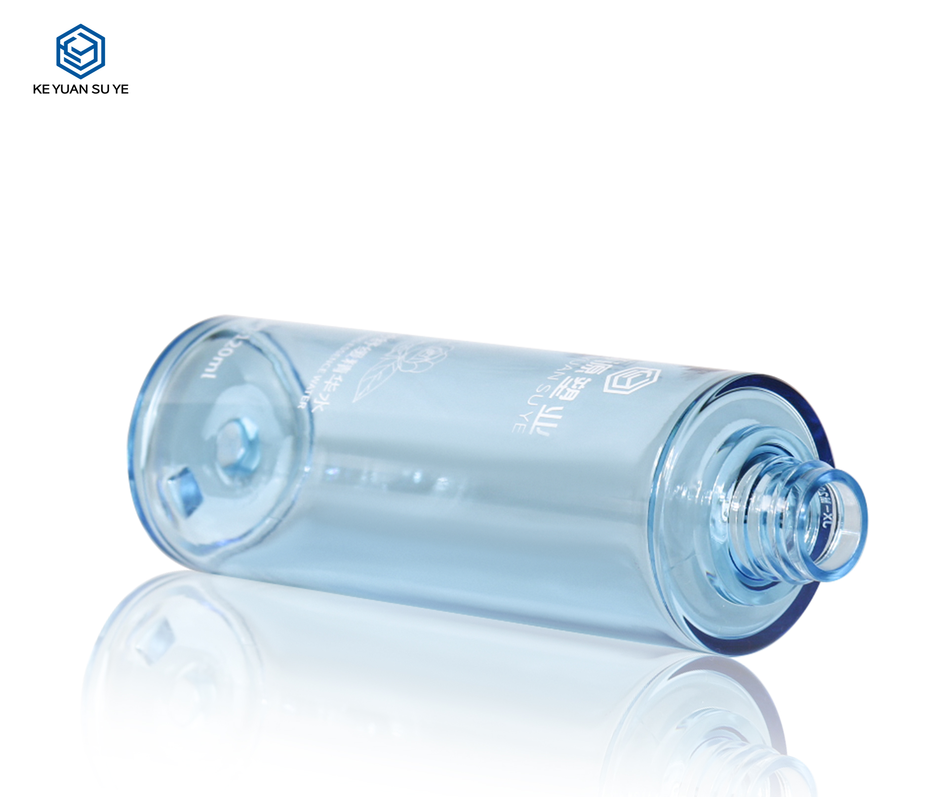KY289#610 Transparent Blue 80ml 100ml 120ml Soothing Essence Water Skincare Bottle Set