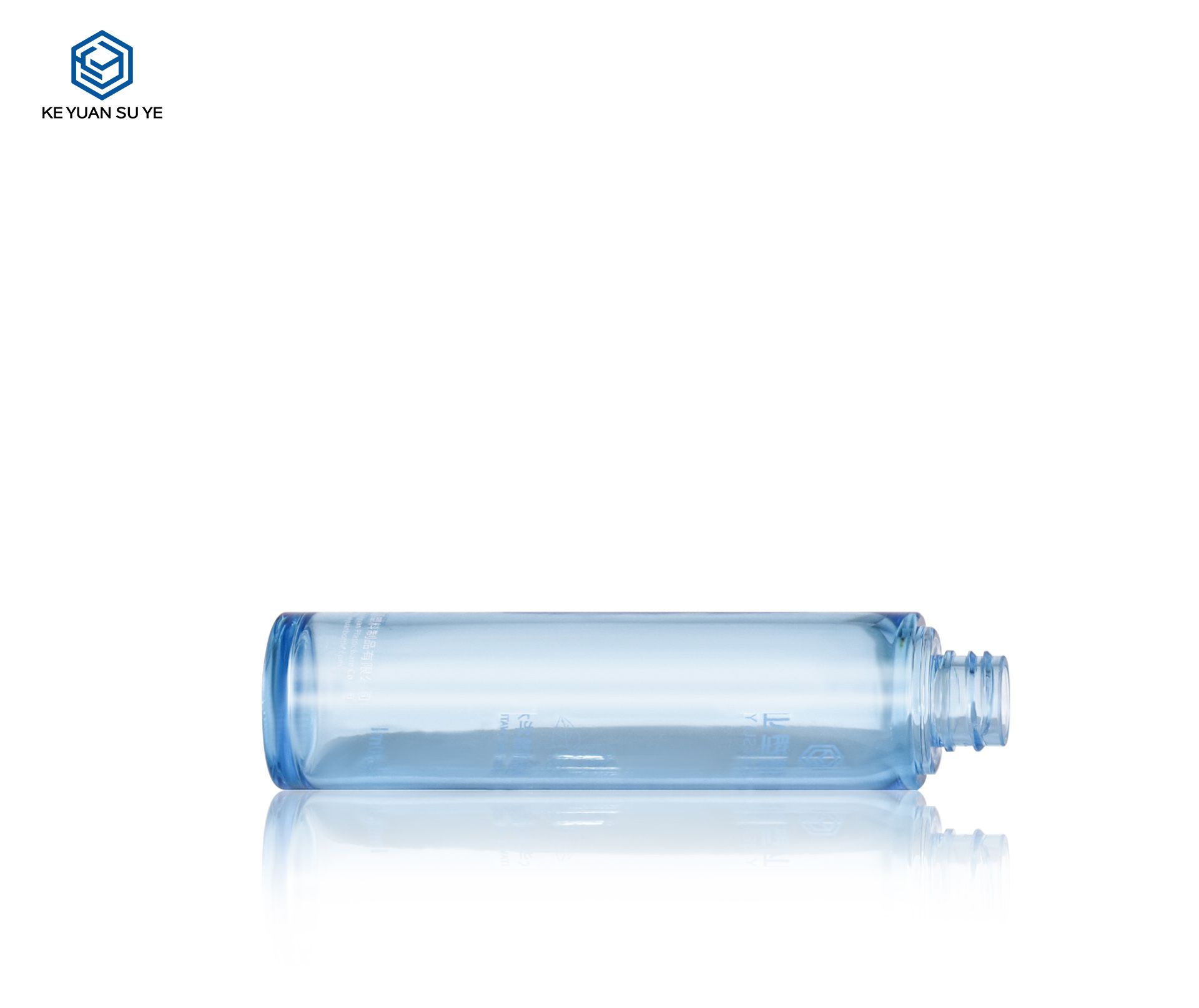 KY PETG Transparent Blue 30ml 50ml 60ml 80ml Soothing Essence Water Skincare Bottle Set