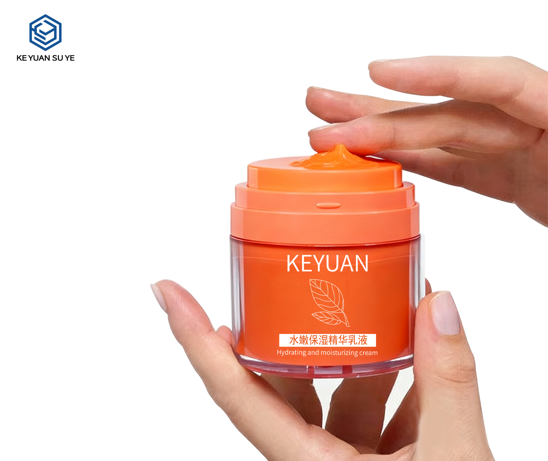 KY298 Custom Double-Layer Airless PET Cream Jar Set 15g 30g 50g 100g For Moisturizing Skincare
