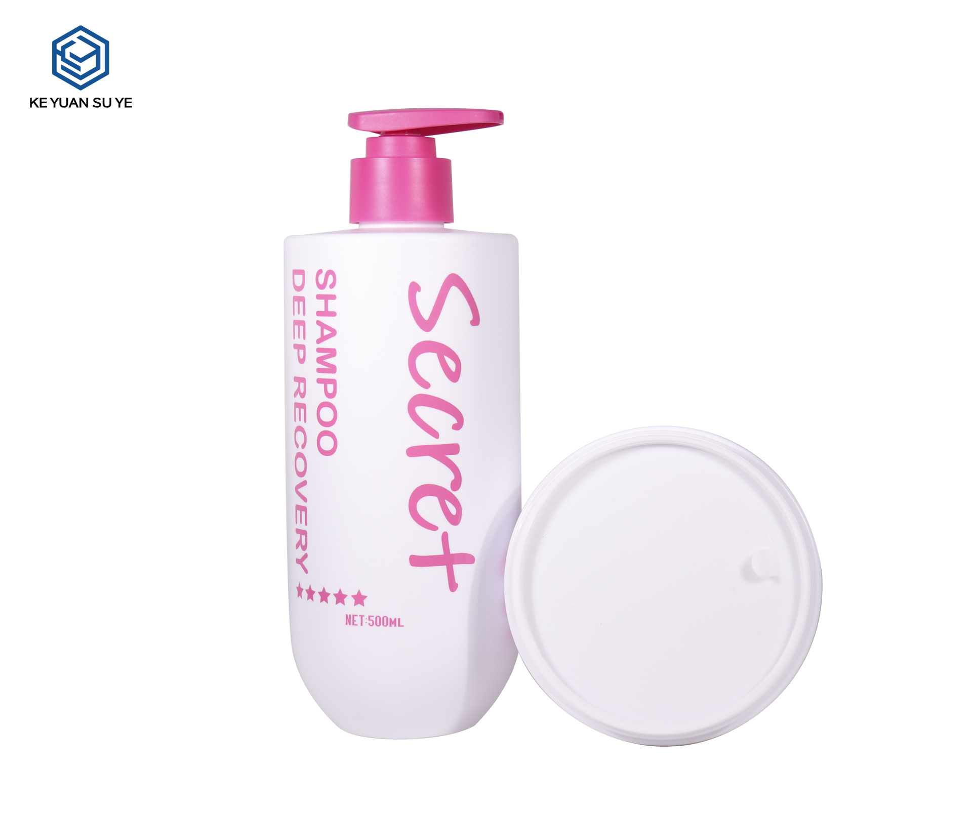 KY301#667,719,720 Custom PET Hair Care Packaging Set For Shampoo Hair Mask 300ml 500ml 150g