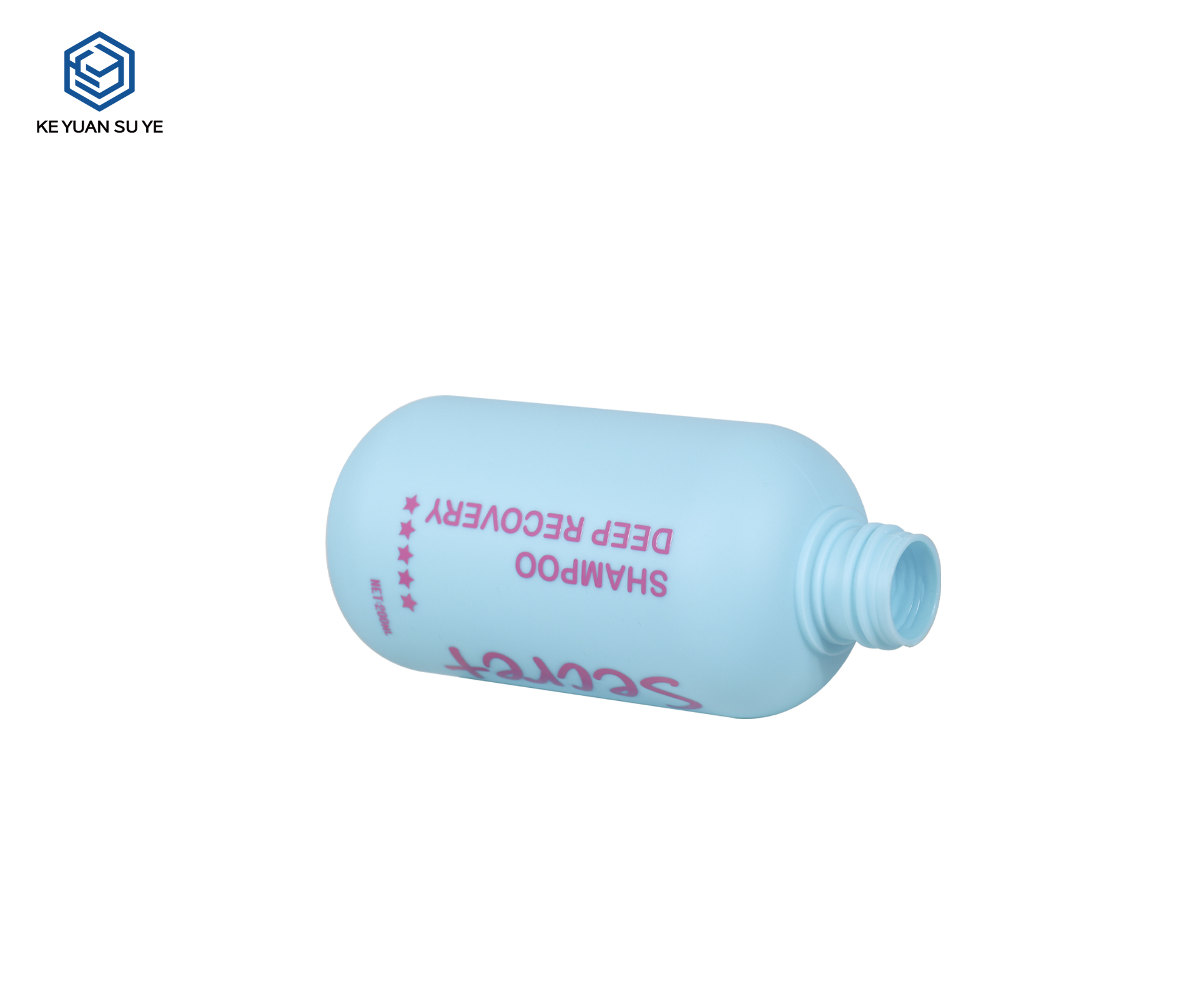 KY304 Custom PE Flip Cap Shampoo Bottle Set For Hair Care Travel & Family Use
