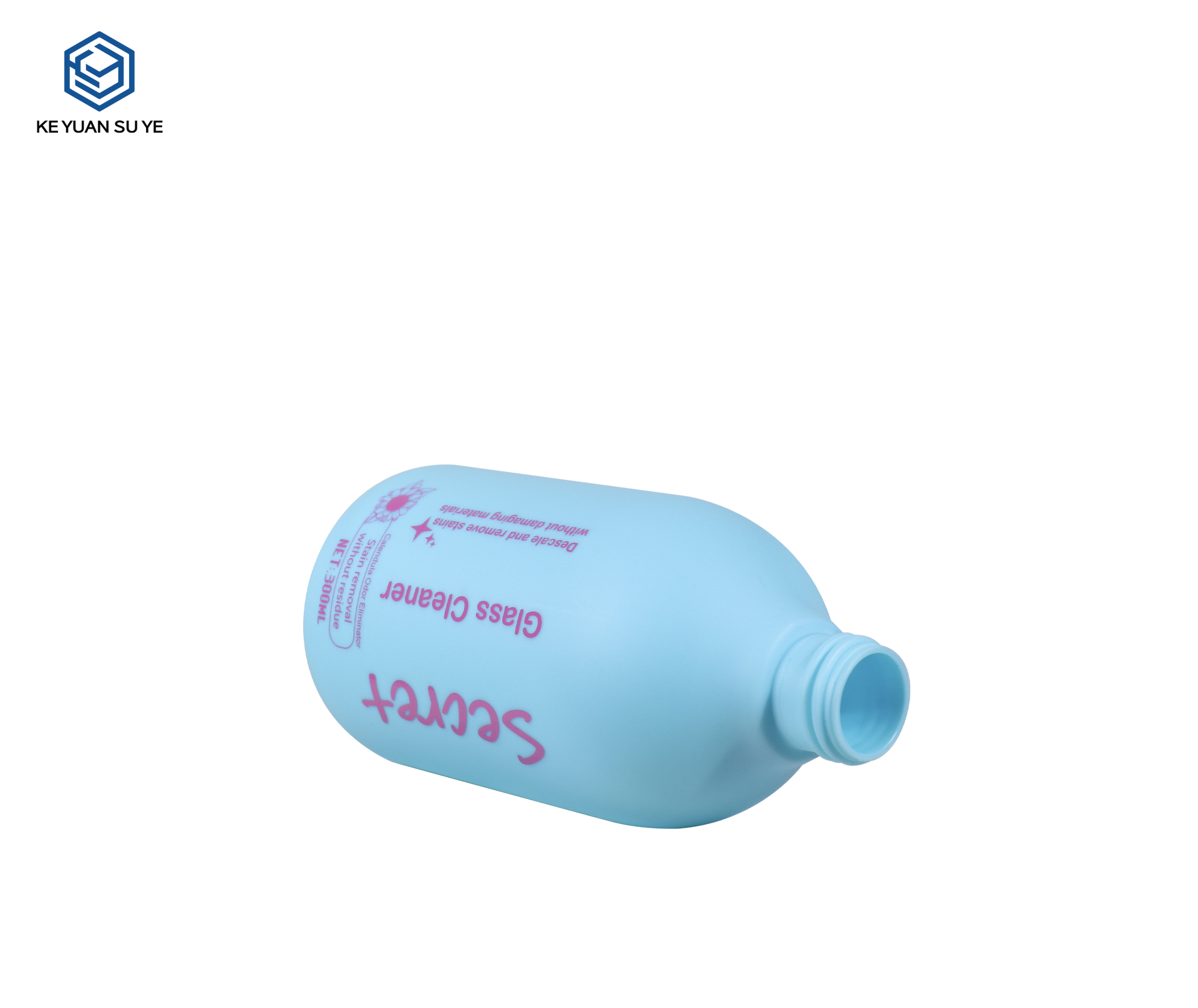 KY304 Custom Rounded PE Trigger Spray Bottle Set 300ml 500ml For Household Pet Beauty Spray