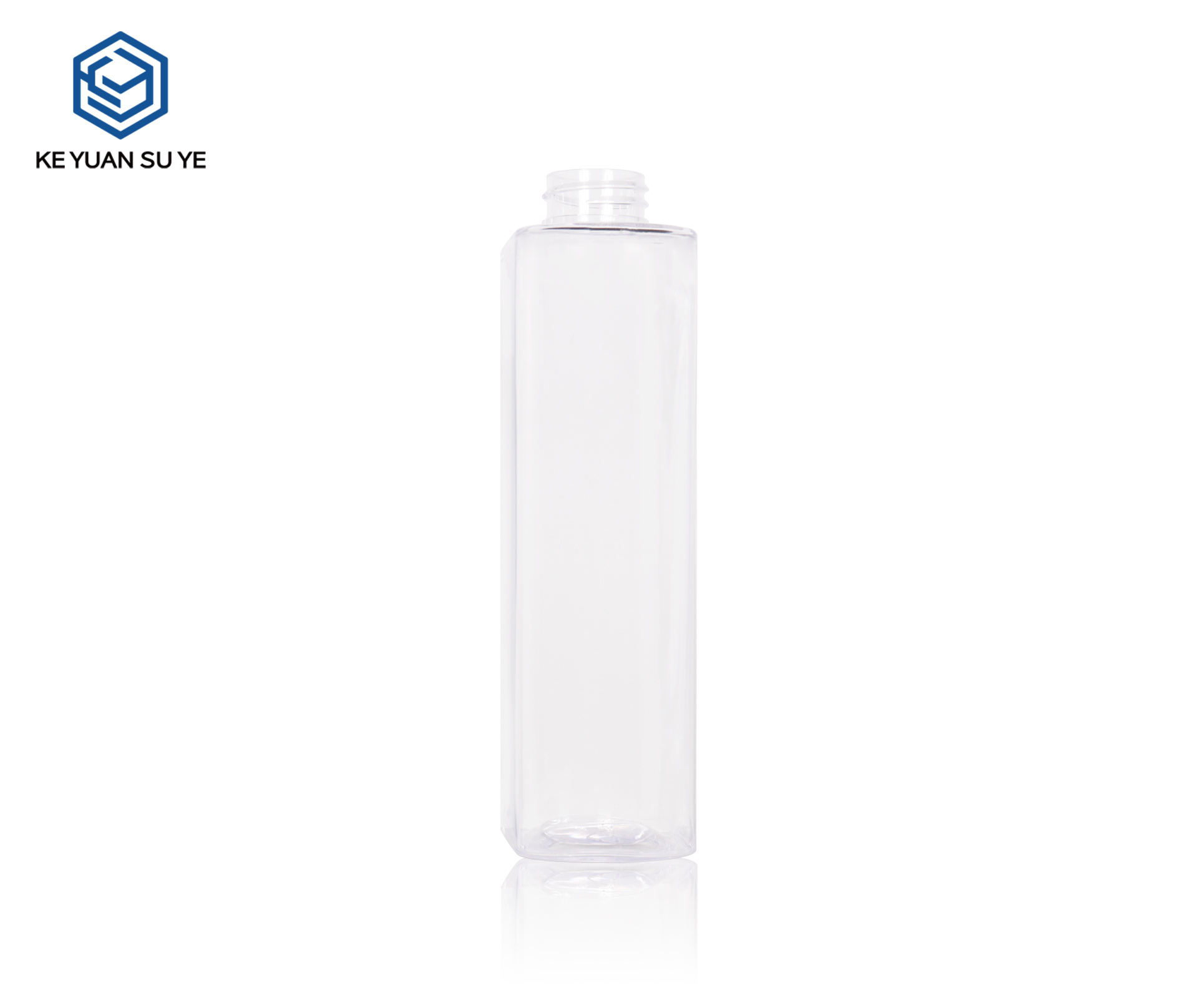 KY308#735,736,737 Clear Square PET Press Pump Bottle Set For Shampoo Body Wash